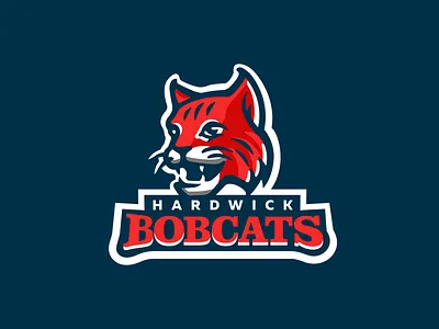 Hardwick Bobcats Logo animal bobcats brand branding design emblem hardwick illustration logo mark mascot nagual design sport