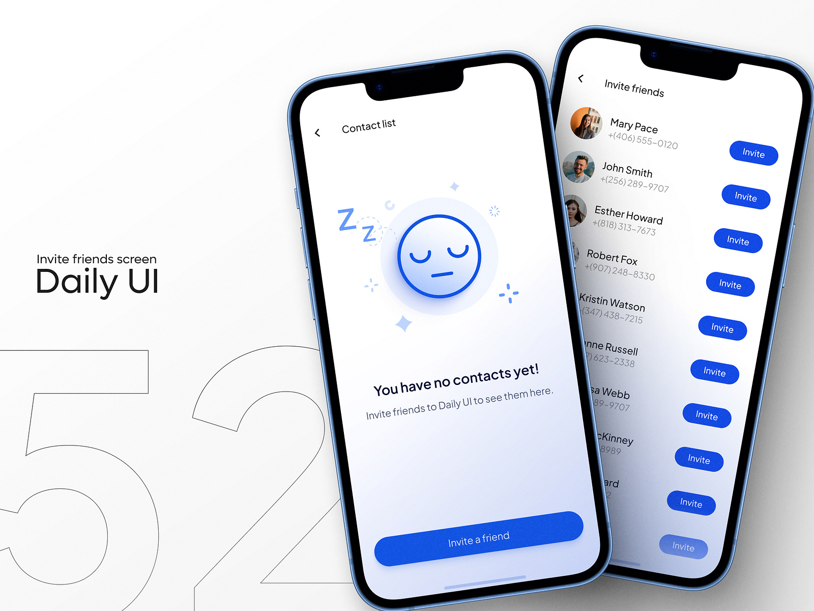 Daily UI #52 - Invite friends screen by Veronica K on Dribbble