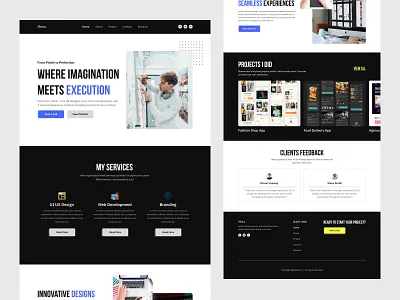Portfolio Website portfolio landing page design portfolio website portfolio website design portfolio website ui ui uiux web ui