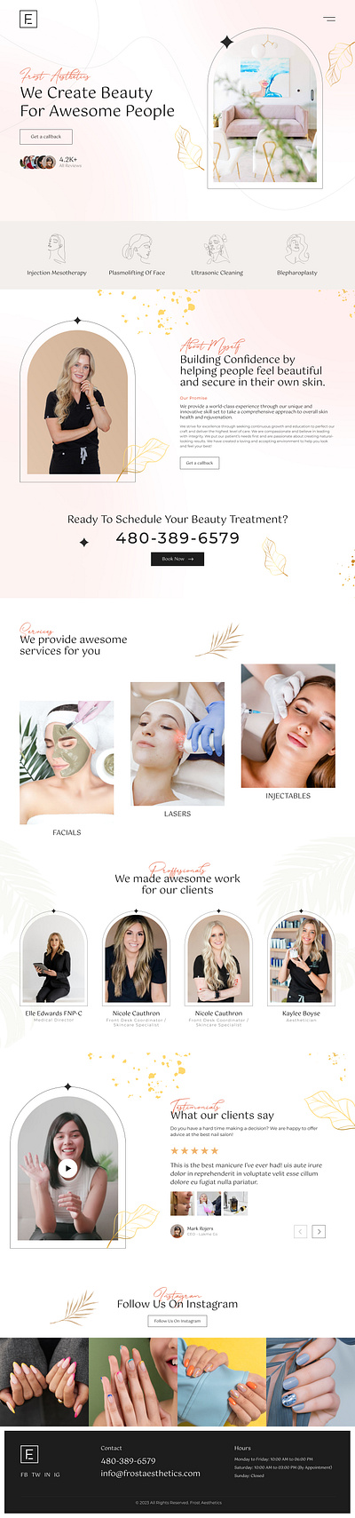 Skin Care Brand - Website Design branding landingpage skincare skincarebrand skincarewebsite uiux webpagedesign website inspirational websitedesign