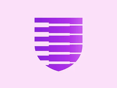 Shield Tech Logo badge brand branding design gradient icon identity illustration logo mark protection security shield symbol tech technology