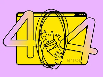 404 Page Design 404 characters design error error404 illustration illustrations ui uidesign uxdesign uxui webdesign