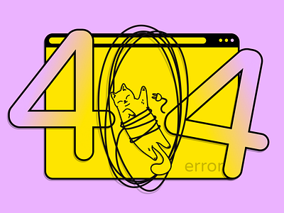 404 Page Design 404 characters design error error404 illustration illustrations ui uidesign uxdesign uxui webdesign