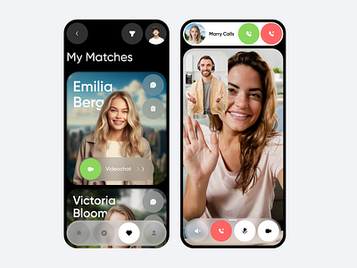 DateWave | Dating App ai chat branding call chat chat clean date dating design girls message mobile modern new platform popular product ui ux uxui