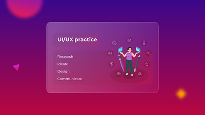 Ui/Ux Practice adobe xd app ui design app ux branding design designer figma design glass morphism glassy ui graphic design powerpoint design presentation slide design ui ui design ui ux uiux ux design web ui design xd design