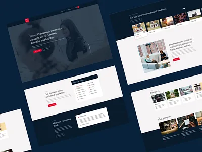 Accountants Website accountant clean dark elegant sophisticated web design website