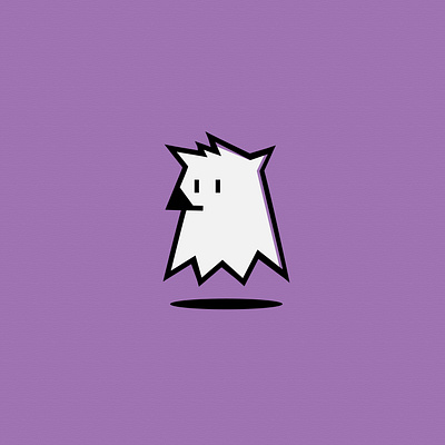 Ghost dog animal illustration branding design dog games logo ghost graphic design illustration logo mascot mascot logo vector
