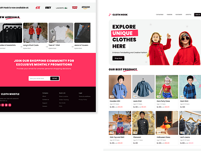 Kids Shopping Website app branding design e commerce website graphic design gurgoangurugram home page illustration kids shopping website landing page logo looking for job noida screens typography ui ux vector website design wireframing