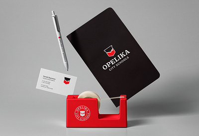 Opelika City Schools branding graphic design illustration logo logo design