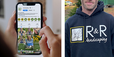 R&R Landscaping digital ads graphic design marketing social media