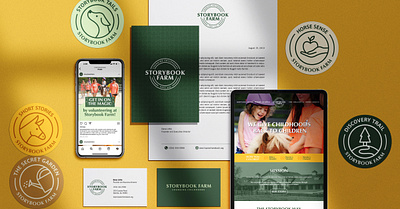 Storybook Farm branding graphic design illustration logo logo design marketing social media website website design