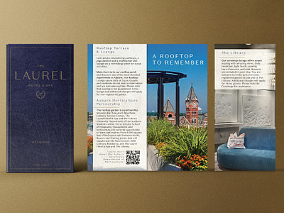 The Laurel Hotel & Spa collateral design design graphic design