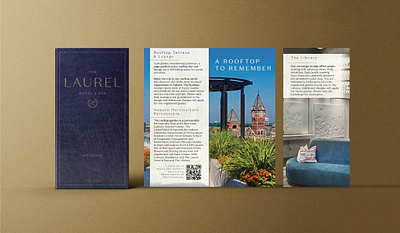 The Laurel Hotel & Spa collateral design design graphic design