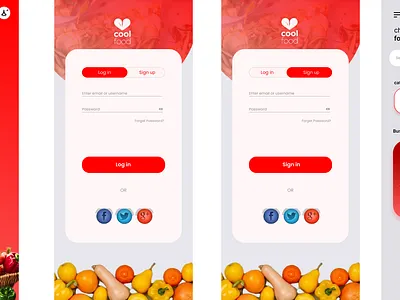 FOOD APP figma uiux design