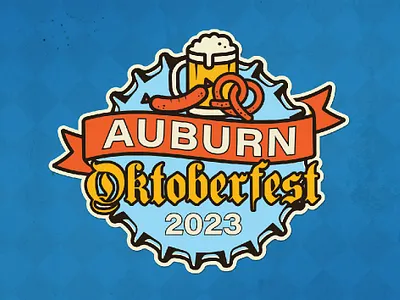 Auburn Oktoberfest branding collateral design digital ads illustration logo social media