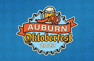Auburn Oktoberfest branding collateral design digital ads illustration logo social media