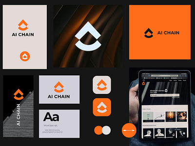 AI CHAIN Brand identity design ai business brand guideline brand identity branding corporate identity graphic design logo design logotype minimalist modern logo visual identity