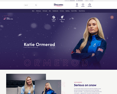Winter Olympics dreams olympics purple web design website winter
