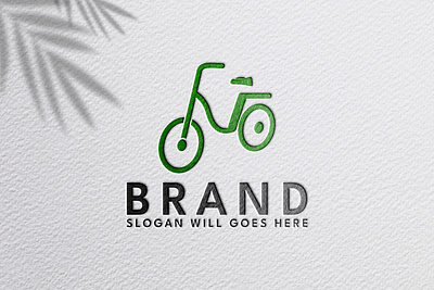 Minimalist Bicycle Logo Design designscenes