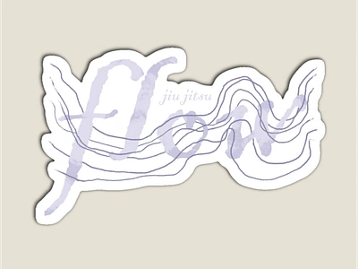 Jiu Jitsu Flow jiu jitsu print redbubble sticker vector