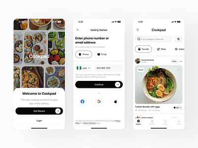 Food Recipes App app delivering app design figma food app food recipes app mobile app ui ux