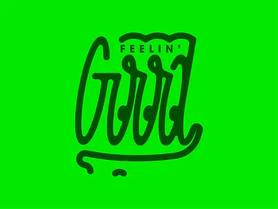 Feelin' Good character design eyes face feeling feeling good good graphic design illustration illustrative typography illustrator smile typography vector