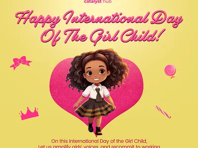 International Day Of The Girl Child branding design graphic design