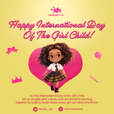 International Day Of The Girl Child branding design graphic design