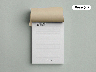 Realistic Notepad Mockup Vol.1 download free freebie journal minimal mockup note notepad paper pixelbuddha psd realistic simple template