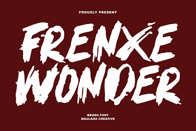 Frenxe Wonder Brush Font 3d animation branding font fonts frenxe wonder brush font graphic design logo motion graphics nostalgic