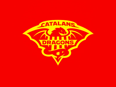 Catalans Dragons animated animation branding catalans dragons football france gif illustration league logo nrl perpigna rugby sports