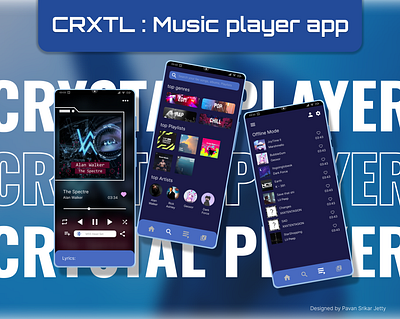 Music PLAYER App 3d adobe xd android app design branding figma music player app ui ux design
