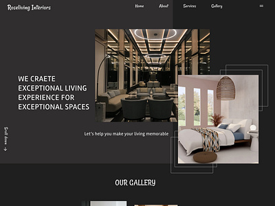 Interior Decorator Website asymmetry figma graphic design ui ux website