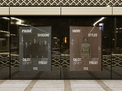 Imagine Dragons & Harry Styles posters. branding concert concert poster concert posters design graphic design illustration poster posters