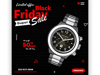 Black friday mega sale social media banner template black friday post black friday social media black post discount post friday sale media post post banner sales post social media template square banner