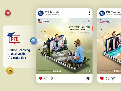 Online Coaching Social Media Ad ad coaching concept creativity education facebook graphic design instragram online coaching post pte smpost socialmedia
