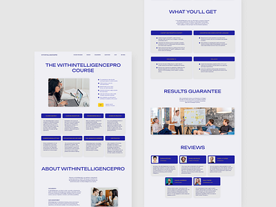 Landing page for a course on working with AI ai artificialintelligence design education lending lending page onlinecourse ui ux webdesign