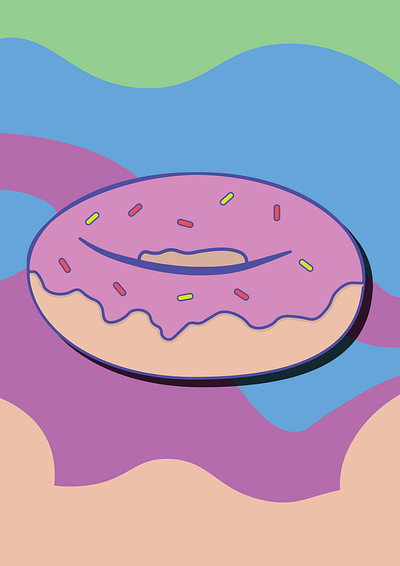 Donut adobe illustrator donut graphic design