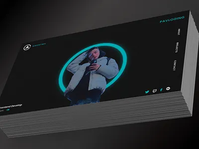 Design Pavloging design graphic design logo typography ui ux