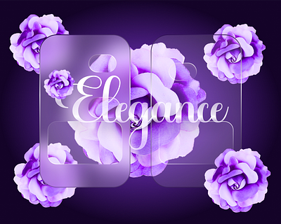 Elegance in Bloom branding design elegance floral art flower gradient background graphic design illustration logo motion graphics typography ui ux vector