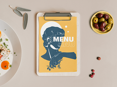 Illustrations and Design for Retaurant Platon branding creative identity illustration menu ui