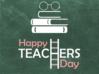 Teachers' Day Poster branding design graphic design illustration typography vector