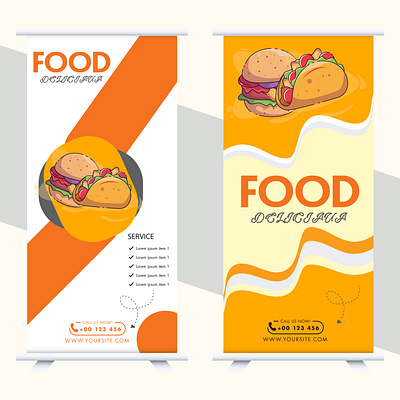 roll up banner design template 3d animation app branding business card design design graphic design illustration logo monir360 ui