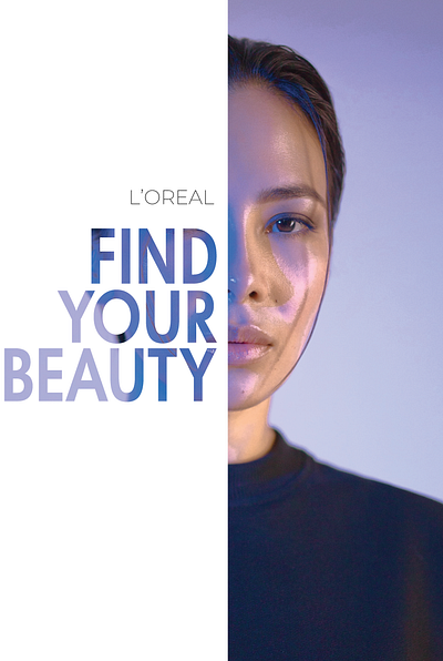 loreal campaign (fake project) graphic design