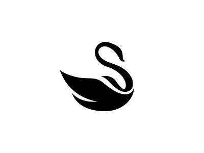 Letter S Swan Logo animal bold letter logo logos minimalist modern s simple swan unique