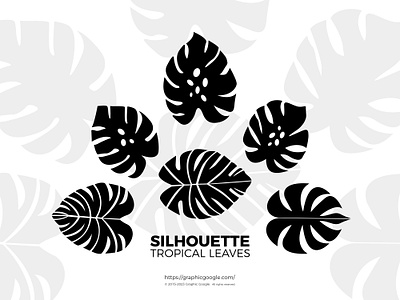 Free Silhouette Tropical Leaves branding design download free freebie graphic leaves print print design silhouette tropical vector vector graphics