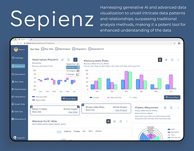 Sepienz - Data Analytics & Visualisation branding graphic design ui