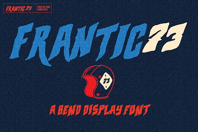 Frantic73 { Font Family} art design artwork branding concept design display font graphic design illustration logo motion graphics poster design title font titles type