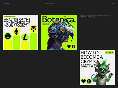 Crypto School. Social Media Layouts ai image branding crypto graphic design icon layout neon neon green pixel school social media visual identity