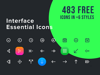 483 Free Interface Essential Icons apps design download duotone free freebie icon icons interface kit layout line mobile solid strokeicons svg ui vector web website
